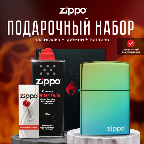  ZIPPO   (   Zippo 49191ZL Classic High Polish Teal Logo +  +  125  )   , -, 