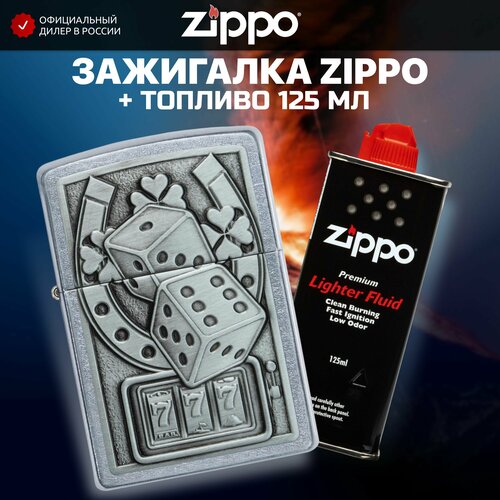  ZIPPO 49294 Lucky 7 Emblem +     125    , -, 