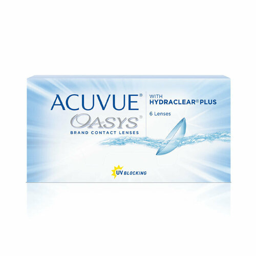 ���������� ���������� ����� ACUVUE OASYS with HYDRACLEAR PLUS, 6 ��., R 8,4, D +7, 1 ��.