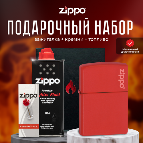   ZIPPO   (   Zippo 233ZL Classic Red Matte Logo +  +  125  )