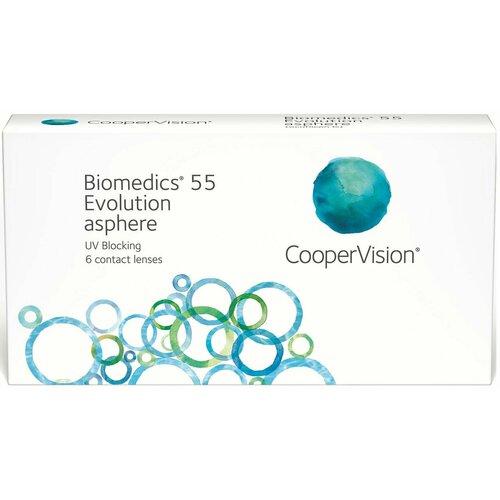   CooperVision Biomedics 55 Evolution Asphere UV, 6 ., R 8,9, D -5,25, , 1 .   , -, 