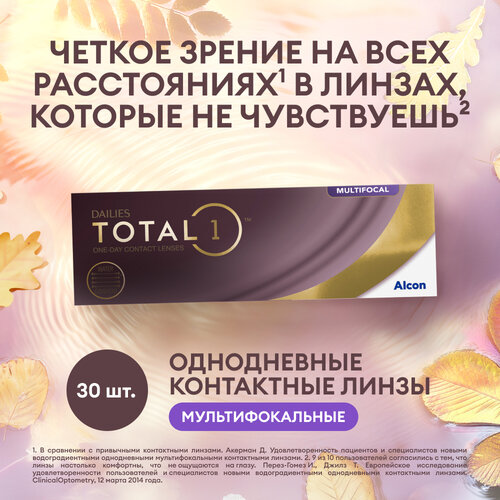    Alcon Dailies Total1 Multifocal, 30 ., R 8,5, D +6, ADD: , 1 .