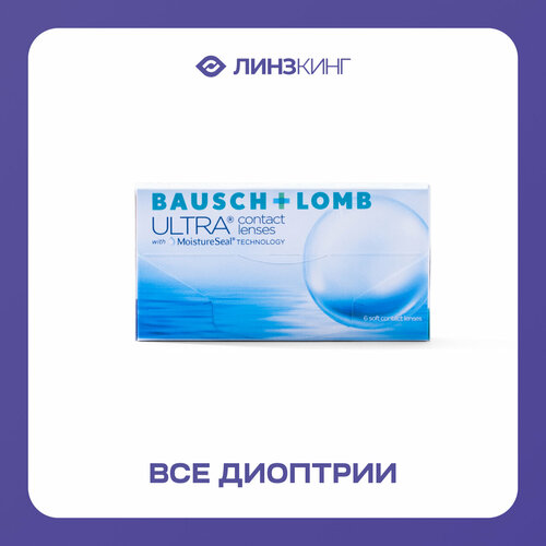 ���������� ���������� ����� �� ����� BAUSCH+LOMB Ultra, 6 ��., R 8,5, D -5,75, 1 ��.