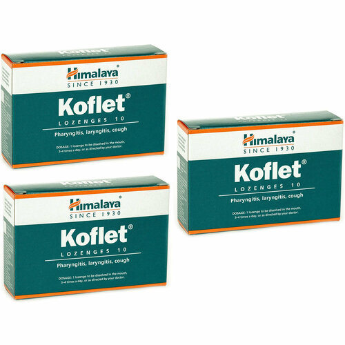 ���������� ������� Himalaya Herbals Koflet (������� ������� ������) �� ����� � ���� � �����, 3 � 10 ��.