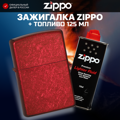  ZIPPO 21063 Classic,    Candy Apple Red +   Zippo 125    , -, 