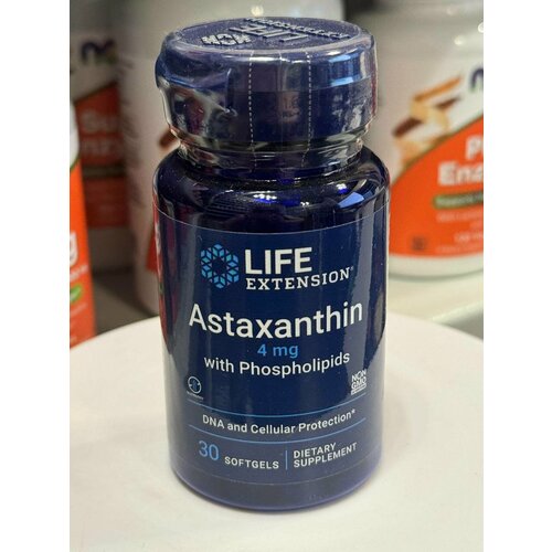 ���������� Life Extension Astaxanthin 4 mg, ����������� � �������������, 30 ������� ������