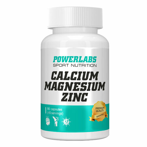 ���������� PowerLabs Calcium & Magnesium & Zinc / ������� ������ ���� 90 ������