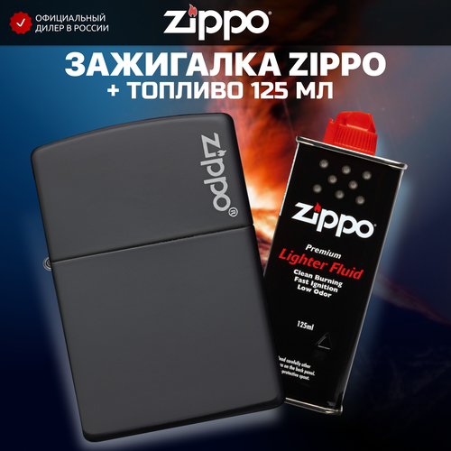  ZIPPO 218ZL Classic   Black Matte +   125    , -, 