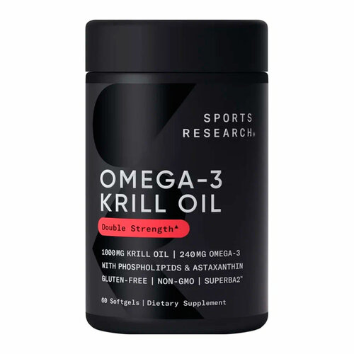 ���������� ������� Sports Research Antarctic krill oil, 110 �, 60 ��.