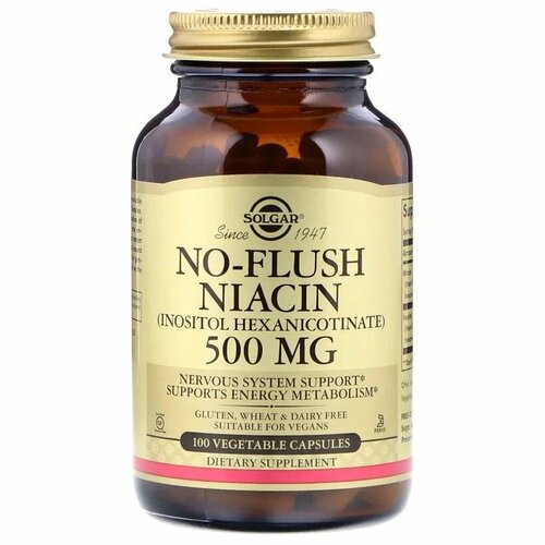 ���������� Solgar No-Flush Niacin (������ �� ���������� �����������) 500 �� 100 ������