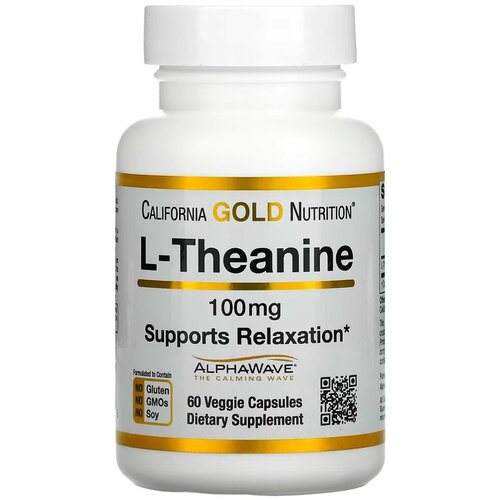 California Gold Nutrition L-Theanine AlphaWave . ., 100 , 60 , 60 .   , -, 