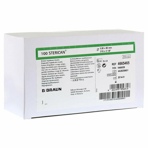   B. Braun Sterican 21G (0,8 X 80)  10    , -, 