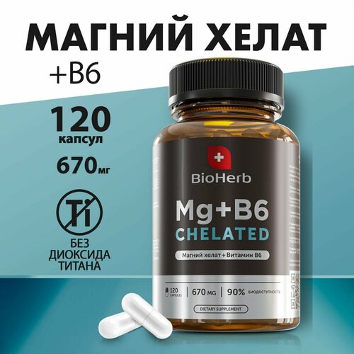 BioHerb MAGNESIUM + B6 ( + 6) , 120    , -, 