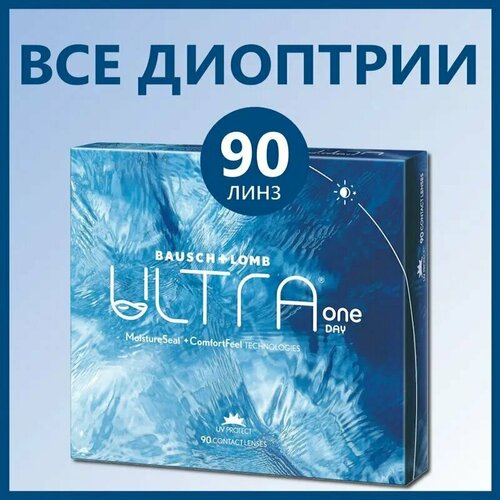 ���������� ����������� ���������� ����� BAUSCH+LOMB Ultra One Day, 90 ��., R 8,6, D -2,5, 1 ��.
