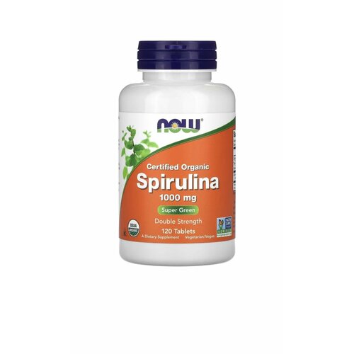    NOW Spirulina Double Strength 1000 mg 120    , -, 