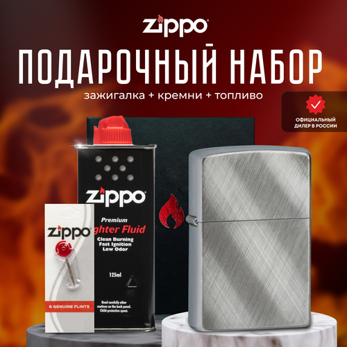   ZIPPO   (   Zippo 28182 Classic Diagonal Weave +  +  125  )