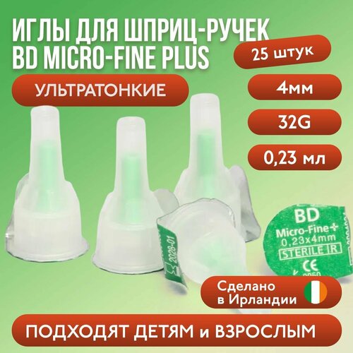   - BD Micro-Fine Plus, 4  (32G), 25    , -, 