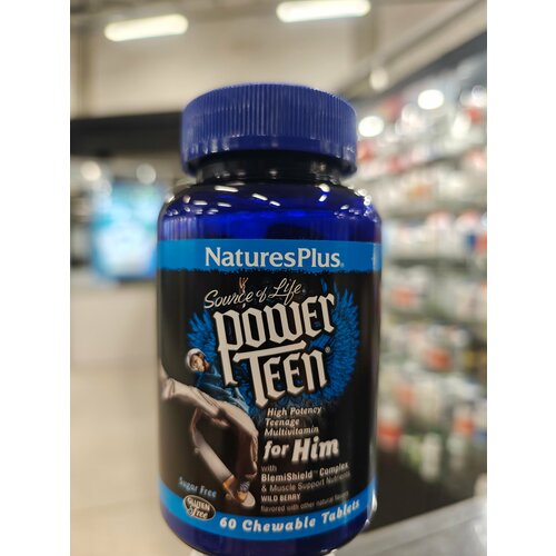 ���������� ���� ��������� Power Teen for Him, Source of Life, ������ �����, 60 ����������� ��������, NaturesPlus