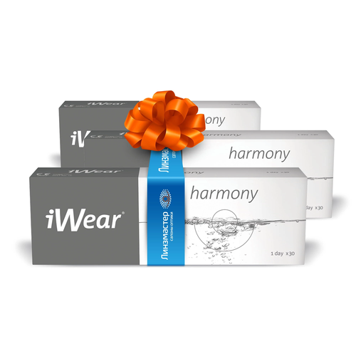 ���������� ����������� ���������� ����� iWear Harmony, 30 ��., R 8,4, D -6,5, 3 ��.
