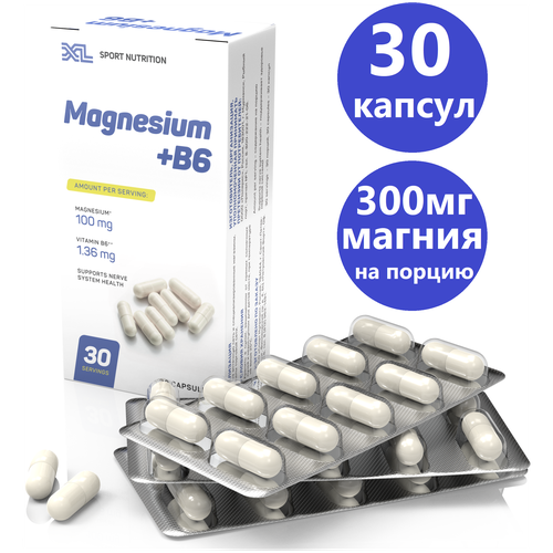  6 XL Magnesium + B6,     6, 30    , -, 