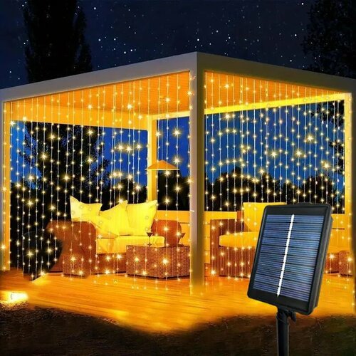 ���������� ��������� ������������ �������� STUXMOS, Solar-6x3M 600LEDs, Warm Light