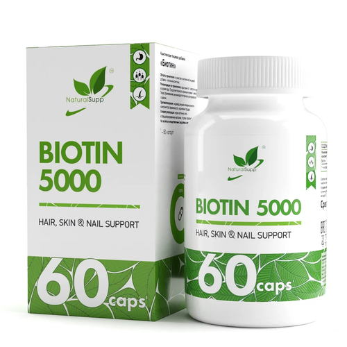 NaturalSupp Biotin ., 5000 , 100 , 60 .   , -, 