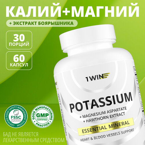 ���������� ���������� �������� � ������ � �������, K + Mg, ��� ������ � ������� �������, 60 ��, 1WIN