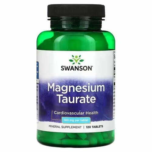 Swanson Magnesium Taurate, 100 , 120    , -, 