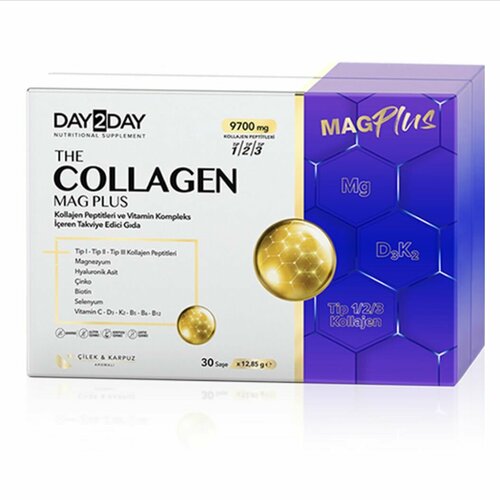 ���������� Day 2 Day Collagen Mag Plus, �������� + ������. 30 ����. ORZAX. ������