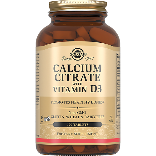 Solgar Calcium Citrate with Vitamin D3  120    , -, 