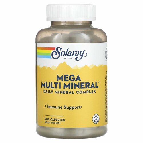 ���������� ��������������, Solaray Mega Multi Mineral, 200 ������, �������� �����������