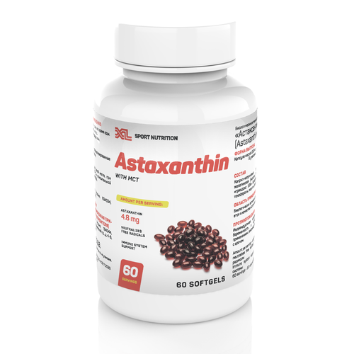 ���������� ����������� 240% XL Astaxanthin with MCT, 60 ������, �������� ��� ����������