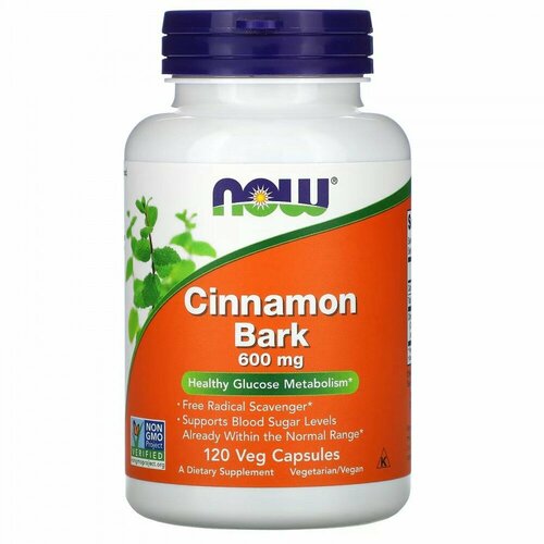 NOW Cinnamon Bark (  ) 600  120   (NOW)   09/2024   , -, 