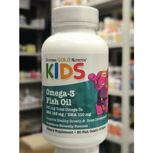 ���������� California Gold Nutrition ����� ��� � �����-3 ��� �����, 60 ������