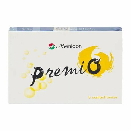 ���������� ���������� ����� Menicon Premio, 12 ��., R 8,3, D -4,75, 2 ��.