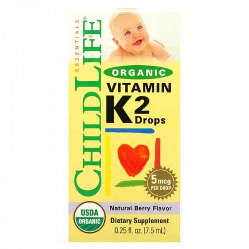 ChildLife Organic Vitamin K-2 (  K2  )    5  7,5    , -, 