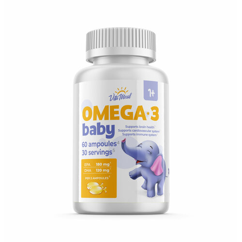 ���������� ����� 3 ��� ����� � ���� VitaMeal Omega-3 Bab� ������� � �������-������, 60 �����
