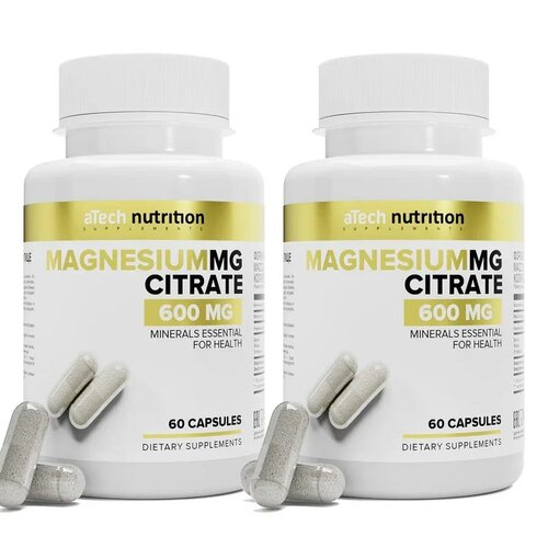  2    / MAGNESIUM CITRATE aTech nutrition 60 + 60    , -, 