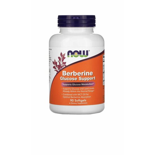 ���������� �������� ��������� ��������� ������ ������� NOW Berberine Glucose Support 90 ������