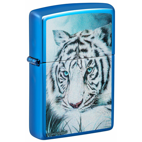  ZIPPO White Tiger   High Polish Blue, /, , 38x13x57    , -, 