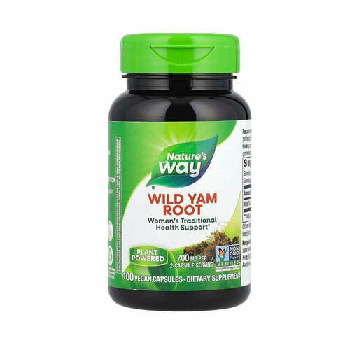 ���������� ������ ������ ����, Nature's Way Wild Yam Root, 700 ��, 100 ������