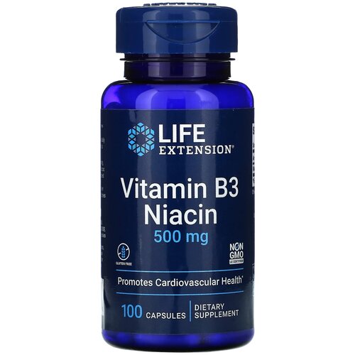  Life Extension Vitamin B3 Niacin, 90 , 500 , 100 .   , -, 