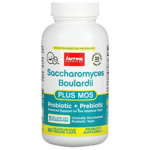 ���������� ������� Jarrow Formulas Saccharomyces Boulardii plus MOS, 130 �, 5 ���� ���, 90 ��.