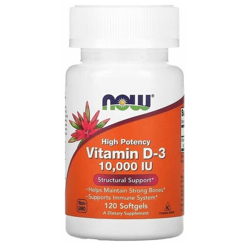 NOW Vitamin D3 10000 IU, 120  /     D3 10000 , 120 /    , -, 