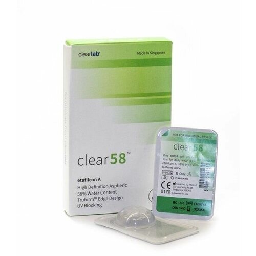   Clearlab Clear 58, 14 , 6 ., R 8,3, D -4,75, , 1 .   , -, 