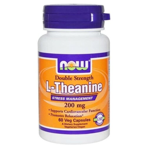 NOW Theanine 200mg 60 vcaps   , -, 