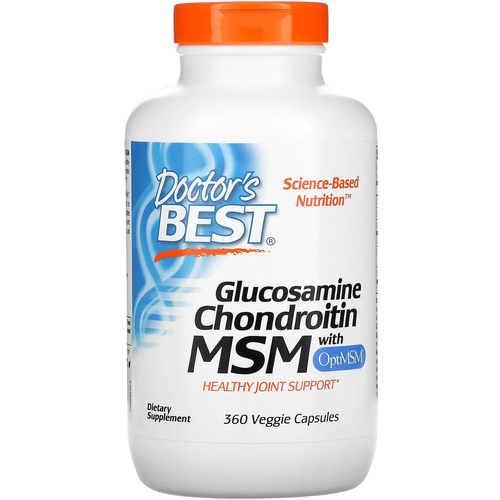 ���������� ������� Doctor's Best Glucosamine, Chondroitin with MSM OptiMSM, 480 �, 480 ��, 360 ��.