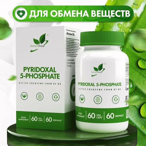  6 NATURALSUPP Vegan 5-Phosphate Pyridoxal (60 )   , -, 