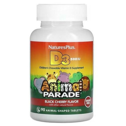 Natures Plus Source of Life, Animal Parade,  D3,  ,    , 12,5  (500 ) 90     , -, 