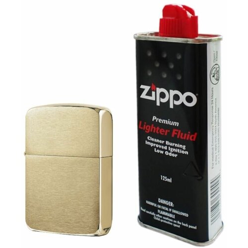  Zippo, Brushed Brass 1941B    Zippo Premium 125    , -, 